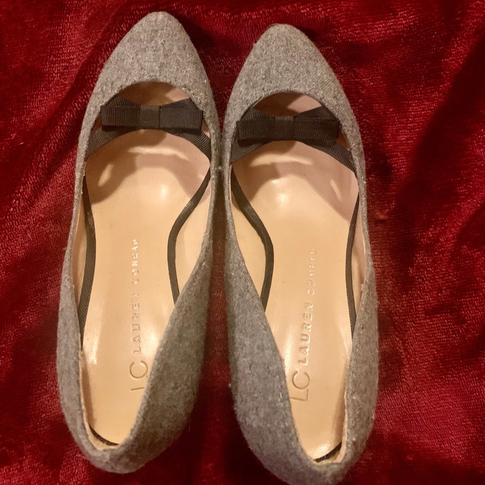 Lauren Conrad gray heels